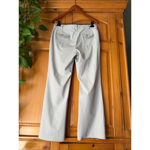 Crocodile Ladies Light Gray Pants Women’s Size S / 4–6 – Straight Leg Casual Tro - Picture 4 of 12